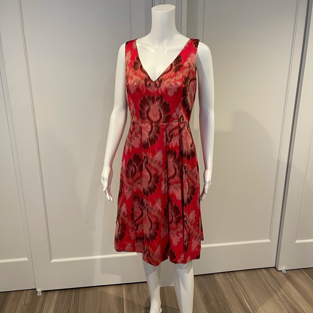 Tory Burch Red Sleeveless Silk Dress 6 NWOT